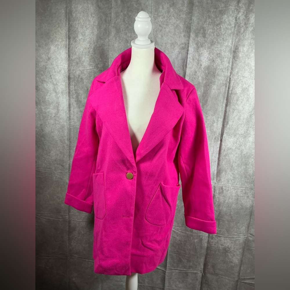 SHEIN Vibrant Pink Blazer